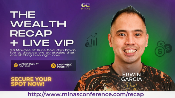 🚀 Join us Today at 3:00 PM ET for “The Wealth Recap + Live VIP” with Erwin Garcia!