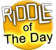 Riddle of the day: