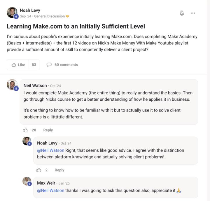 Learning Make.com to an Initially Sufficient Level