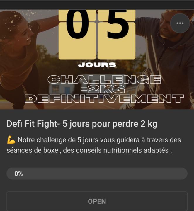 Le challenge démarre
