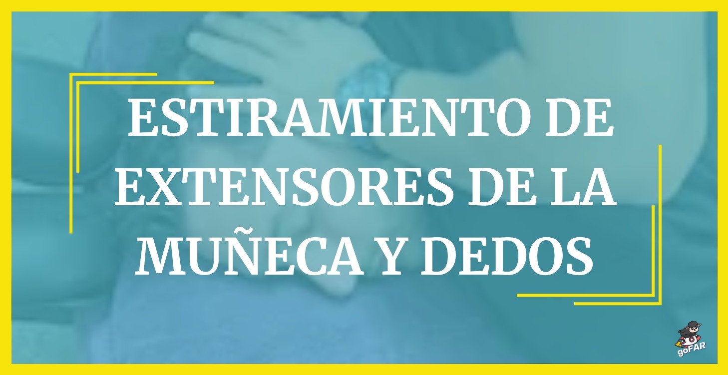 Estiramiento de extensores de la muñeca y dedos