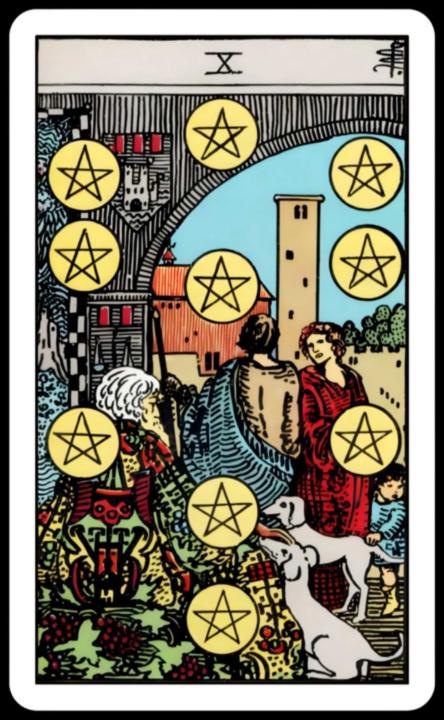 April 22- 10 of Pentacles 