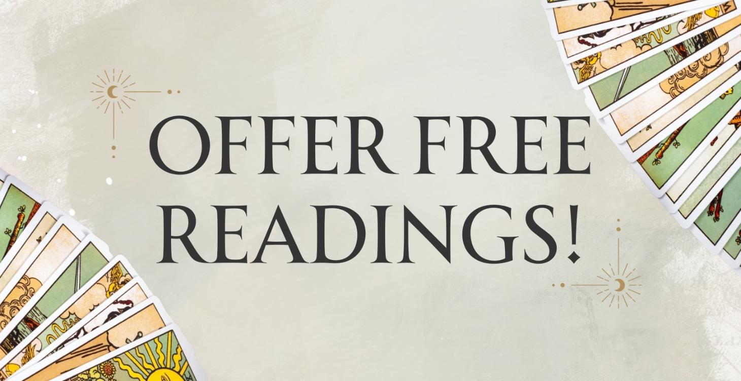 Offer Free Practice Tarot Readings!