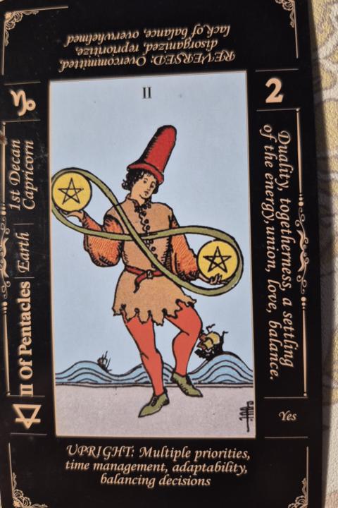 May 5th card pulls - juggling again