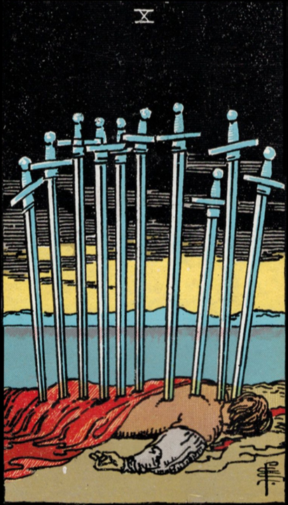 A Tale of Two Cards Tuesday! 📖: 10 of Swords and 3 of Cups