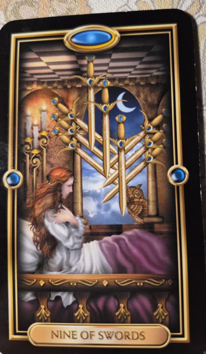 May 2, card of the day, nine of swords