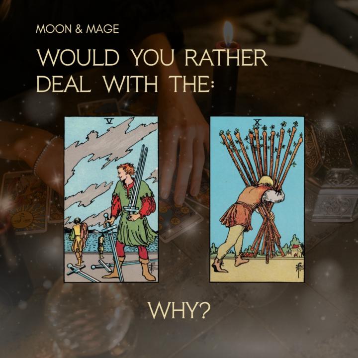 Monday: Would You Rather - Tarot Edition