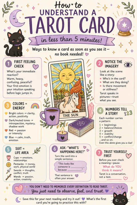 How to decipher a tarot card the moment you see it! 