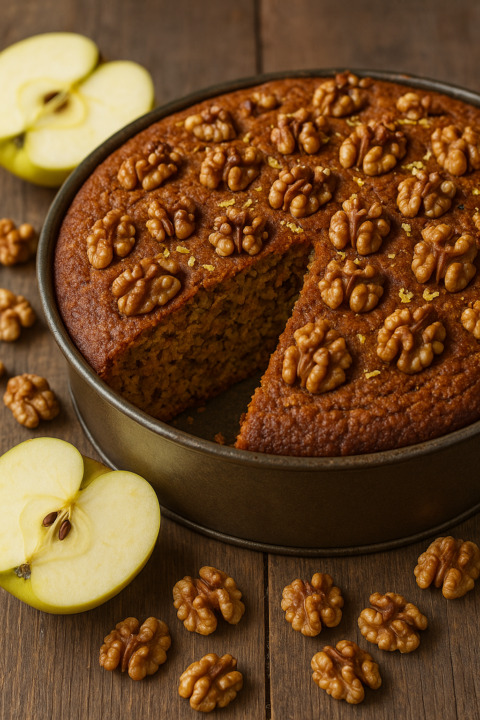 🌿 Bizcocho Consciente de Harina de Almendra y Manzana