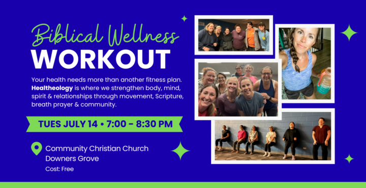 TUESDAY 7/14: In-person Healtheology Workout 💪