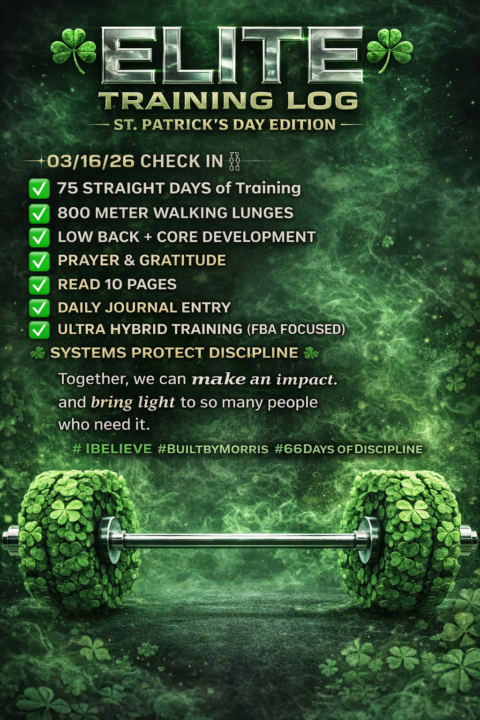   ☘️ TRAINING LOG ☘️