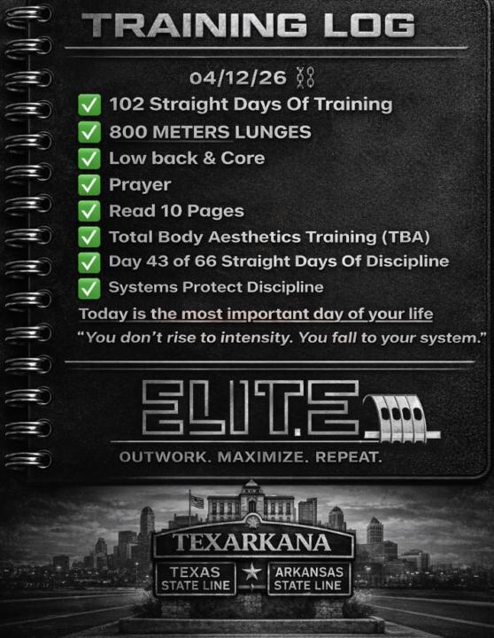 Training log 