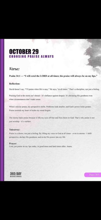 Choosing Praise Always