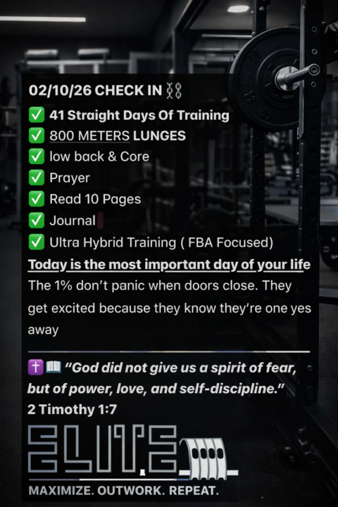 Training log 2/10/26