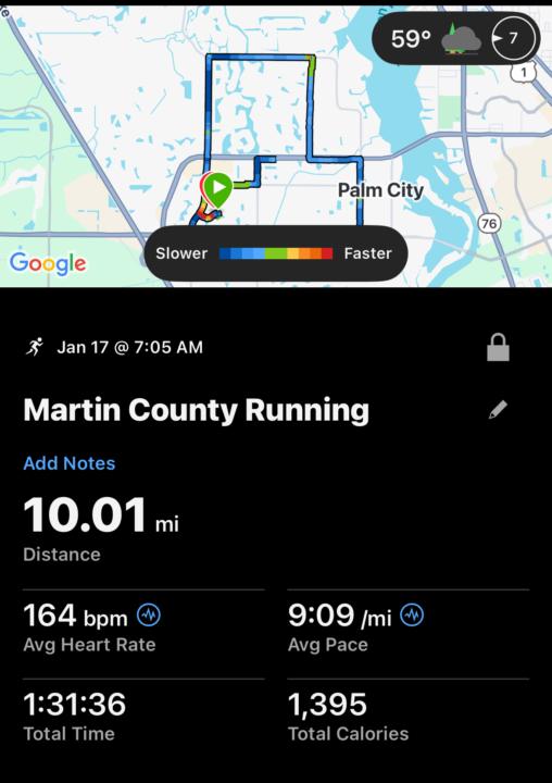 10 Mile Run Before Work 
