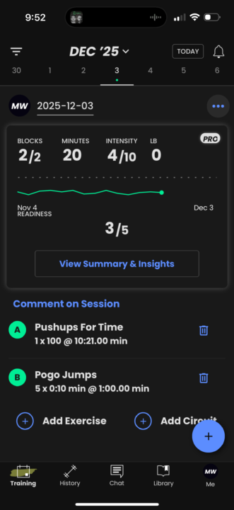 Basic discipline training day 25