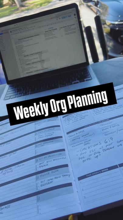 Plan to Win the Week