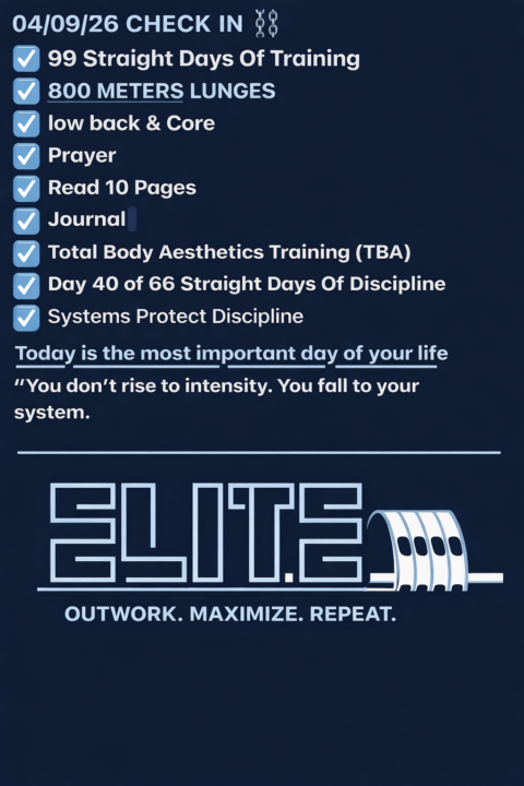 Training log 4/9