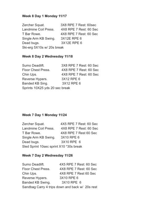 Programming Muay Thai Athlete