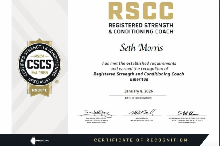 Honored to join an elite club of S&C Coaches! 