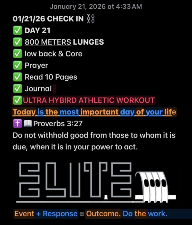 Morning Training Vlog. – 01/21/26