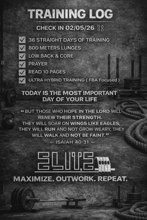 TRAINING LOG 2/5/26