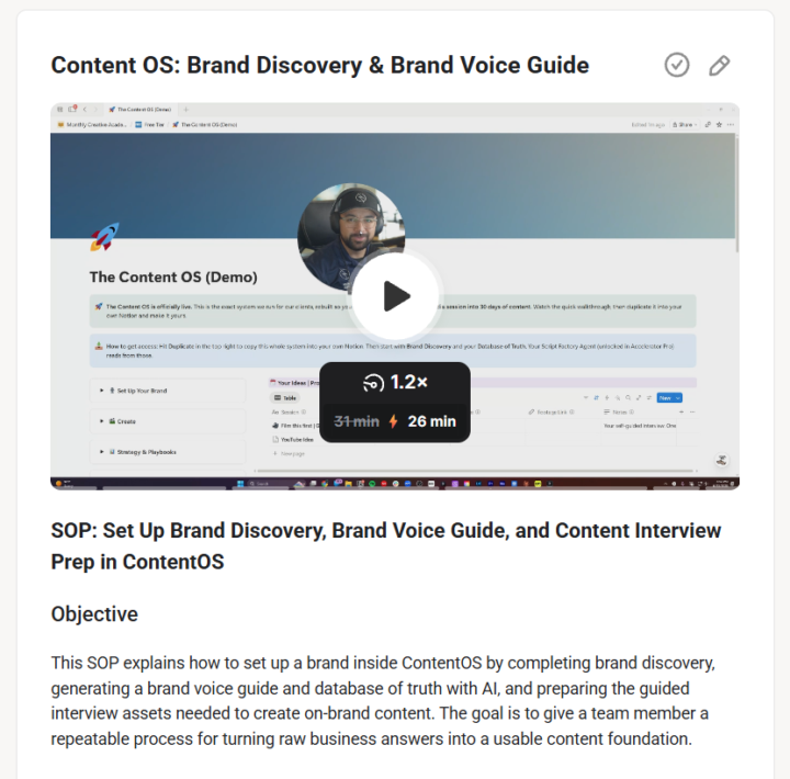 🔥 NEW DROP: The ContentOS Brand Setup Guide (Do This First)