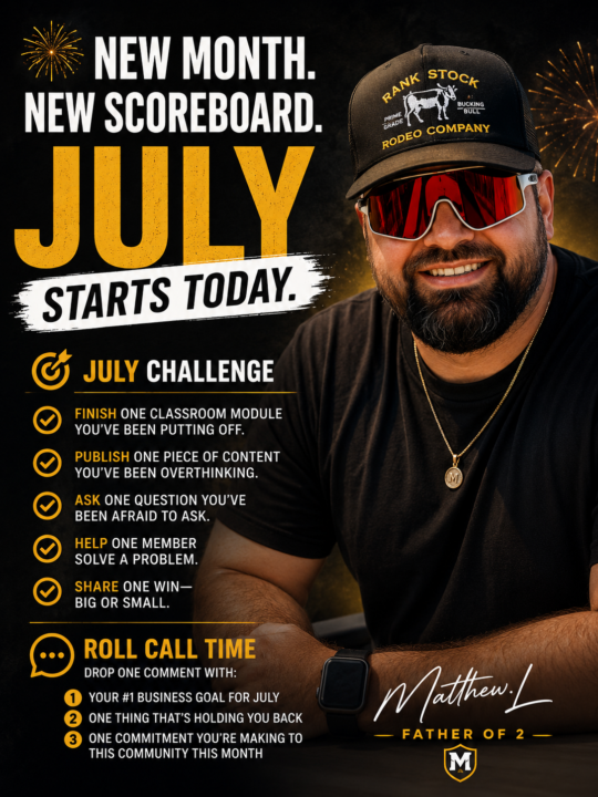 🎆 New Month. New Scoreboard. July Starts TODAY.