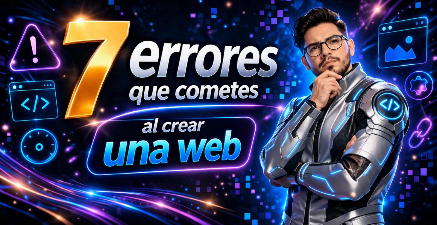 7 errores que cometes al crear una web.