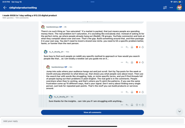 This is how you get sales on Reddit 👀