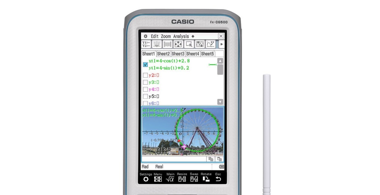 Understanding the CASIO CG500 calculator