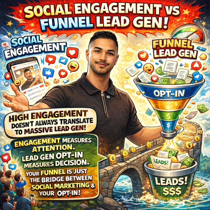 Social Engagement vs Funnel Lead Gen!