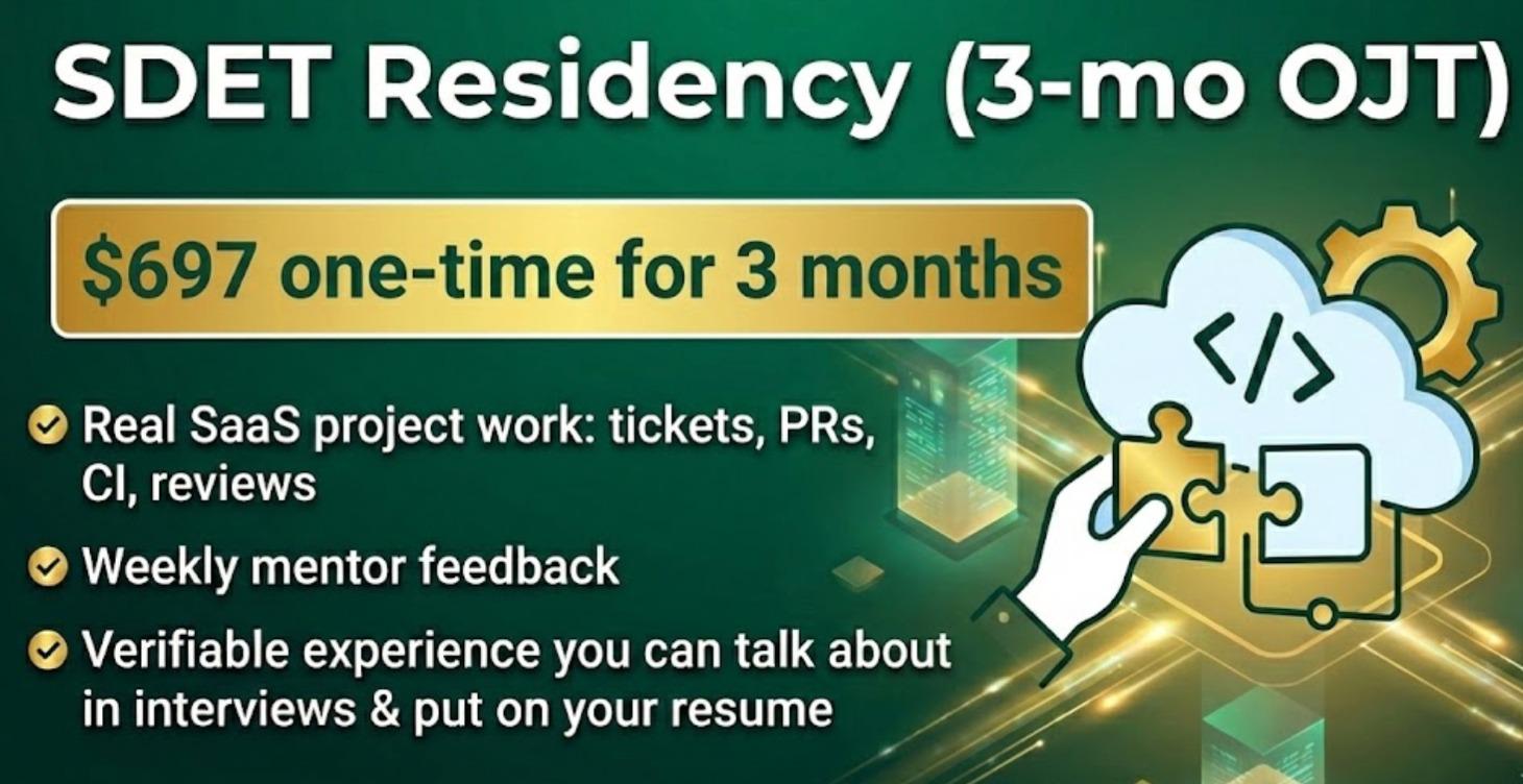 𝐒𝐃𝐄𝐓 𝐑𝐞𝐬𝐢𝐝𝐞𝐧𝐜𝐲 (𝟑-𝐦𝐨 𝐎𝐉𝐓)