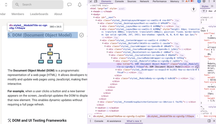 Web DOM: A Complete Guide for QA Automation Engineers