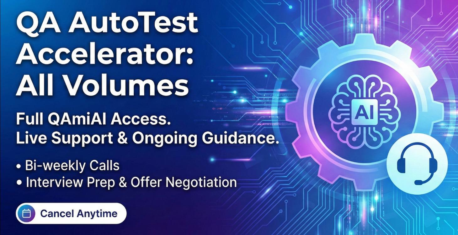 QA AutoTest Accelerator + QAmiAI + Live Support