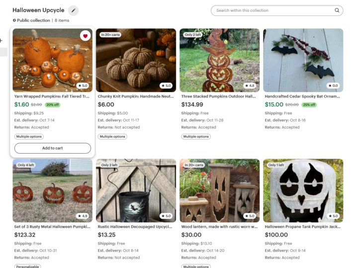 Upcycled Halloween Decor