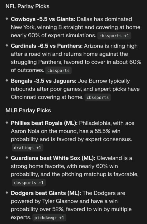 September 14 picks 