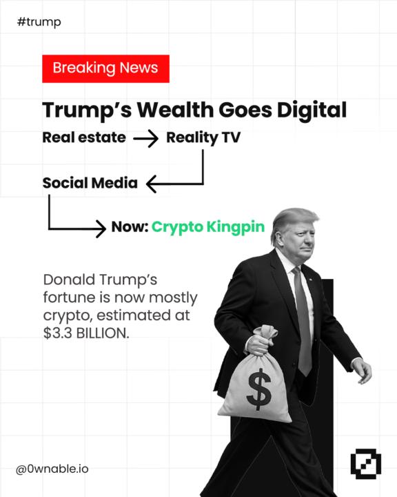 TRUMP IS A CRYPTO BILLIONARE?! 😱🚀