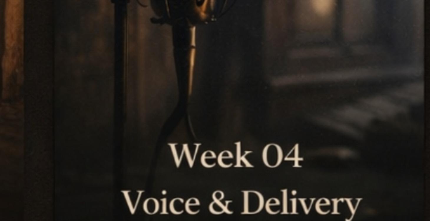 WEEK 4 VOICE AND DELIVERY