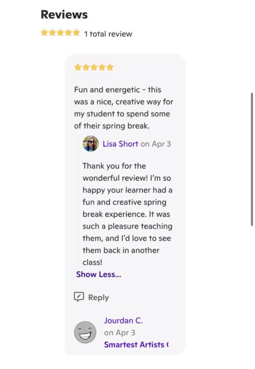5 star rating ⭐️⭐️⭐️⭐️⭐️