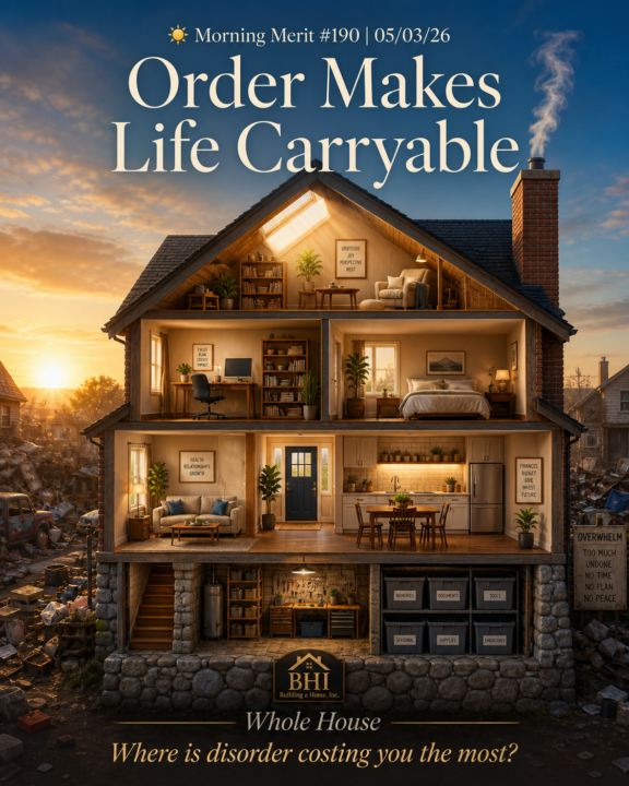 ☀️ Sunday Reflection | 05/03/26 | Order Makes Life Carryable