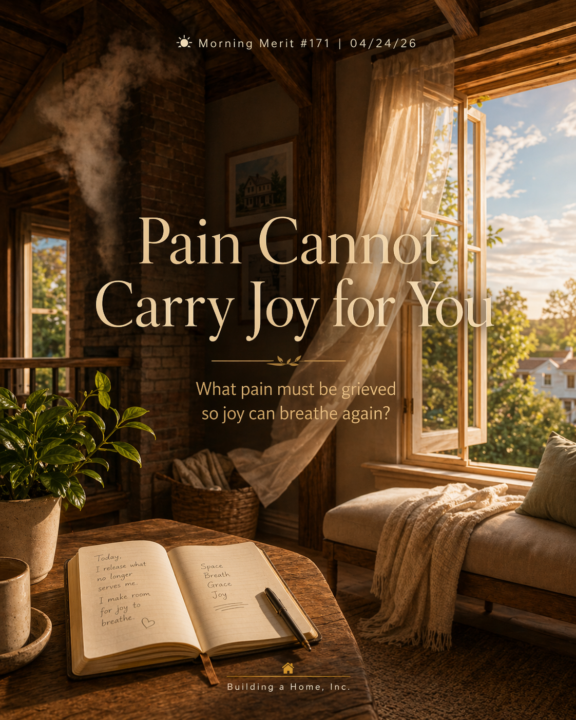 🌤️ Morning Merit #171 | 04/24/26 | Pain Cannot Carry Joy for You