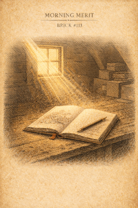 🌤 Morning Merit | Brick #113 | Joy Is a Load-Bearing Beam