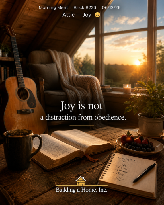 ✨ Morning Merit | Brick #223 | 06/12/26Attic — Joy 😊