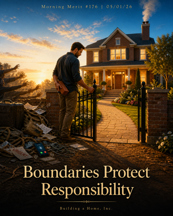 🌤️ Morning Merit #176 | 05/01/26 | Responsibility Needs Boundaries to Survive