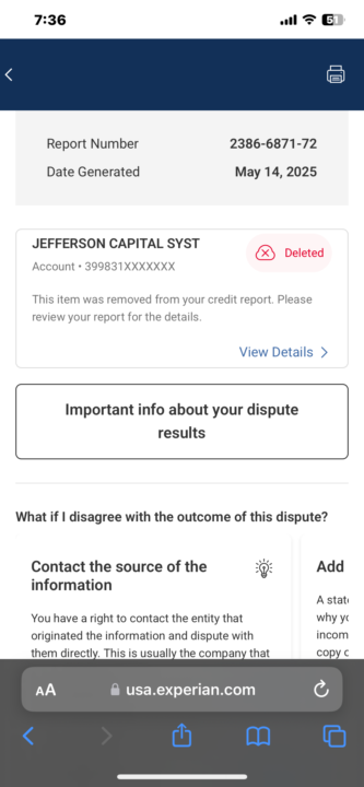 Jefferson Capital Systems LLC 