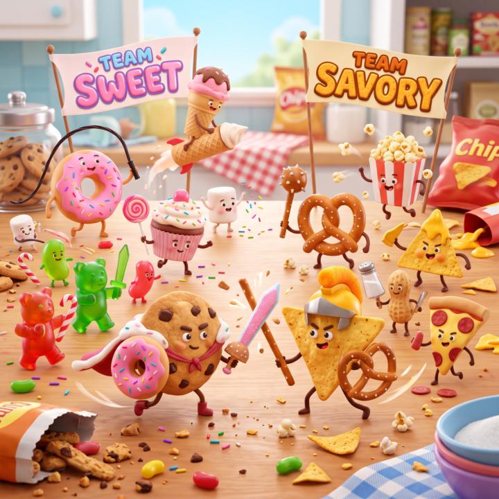 The Great Snack Debate: Sweet or Savory?