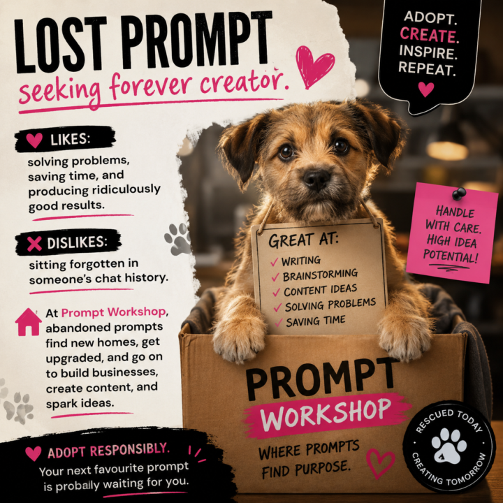 Lost Prompt. Seeking Forever Creator. 🩷
