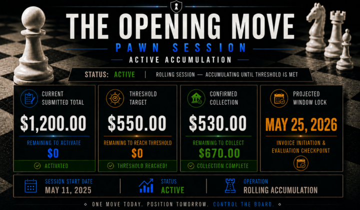LAST CALL — PAWN SESSION