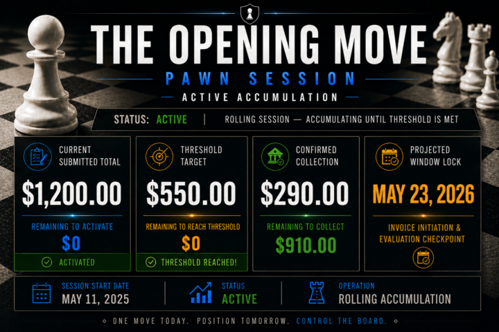 The Pawn Session (May 2026) – Consolidated Rolling Kit Buy